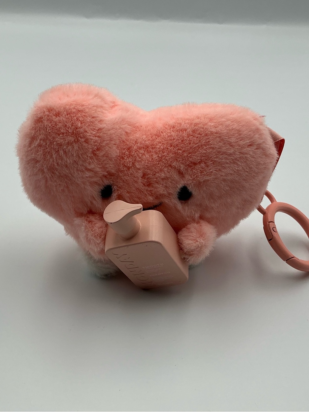 Plush Heart-Shaped Toy Keychain
